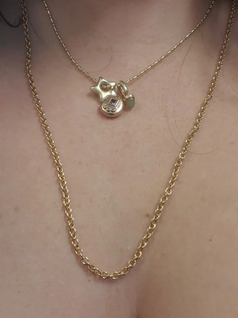 14k Yellow Gold Rolo Chain 24inch - Picture 1 of 5